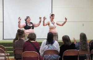 belly dancers international womens day